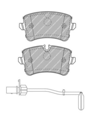 VW A6 A8 FREN BALATASI ARKA 4H0698451 - Yedek Parça
