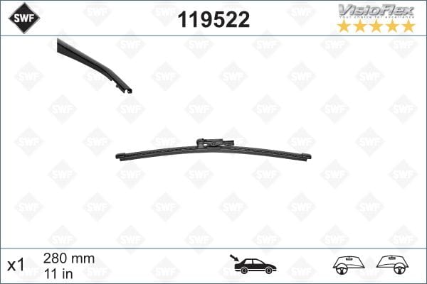 BMW E87 ARKA SİLECEK 28CM 61620036625 - Yedek Parça