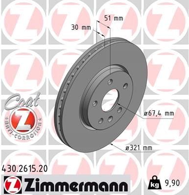 OPEL FREN DİSK ÖN 17 İNC İNSİGNİA 569083 321MM - Yedek Parça