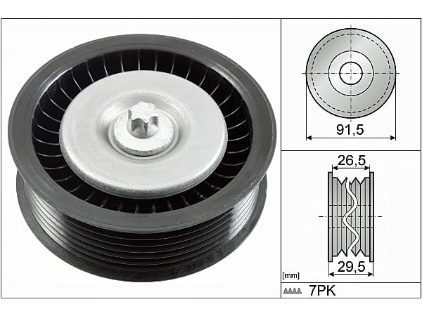 M.BENZ M642 KAYIŞ GERGİ KASNAĞI 6422002070 - Yedek Parça