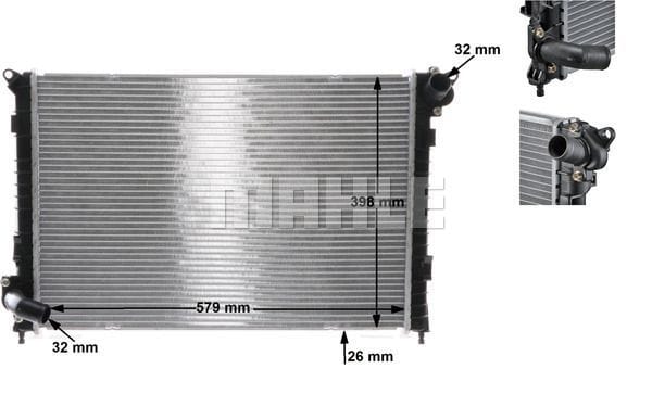 MİNİ COOPER R50 SU RADYATÖRÜ 17117570821 - Yedek Parça
