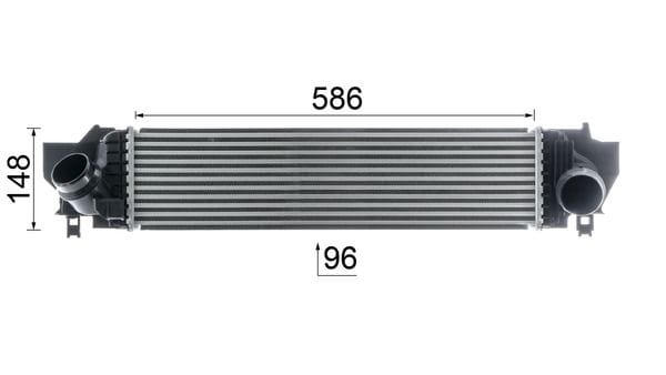 BMW F45-F48 B37/B47/B48 TURBO RADYATÖRÜ 17517617598 - Yedek Parça
