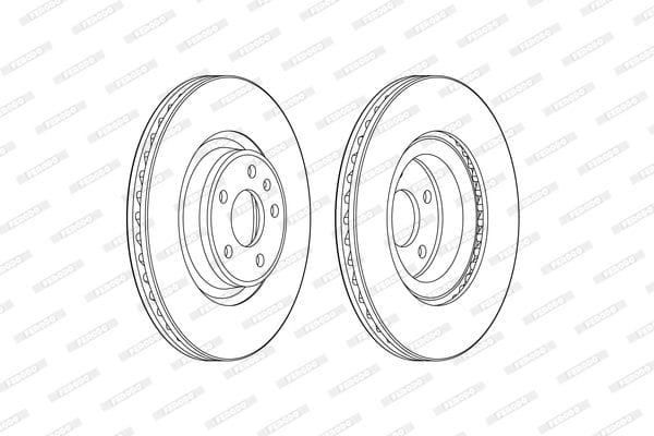 VW A4 A5 A6-A7 2015- FREN DİSKİ ÖN 8W0615301P - Yedek Parça