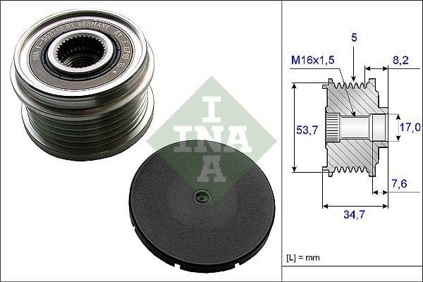 OPEL ALTERNATÖR KASNAK 1,4XER CORSA D  1204184 - Yedek Parça