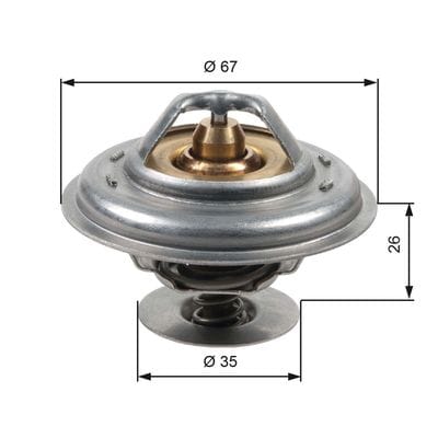 AUDI TERMOSTAT TH13287G1 - Yedek Parça