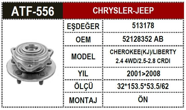 JEEP KJ 01-08 2.8 CRD ON PORYA 52128352 - Yedek Parça