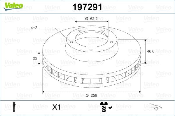 HYUNDAI ACCENT ERA (2006-2011), KIA PRIDE, RIO (2005-), I20 (2007-) ÖN FREN DİSKİ (X2) - Yedek Parça