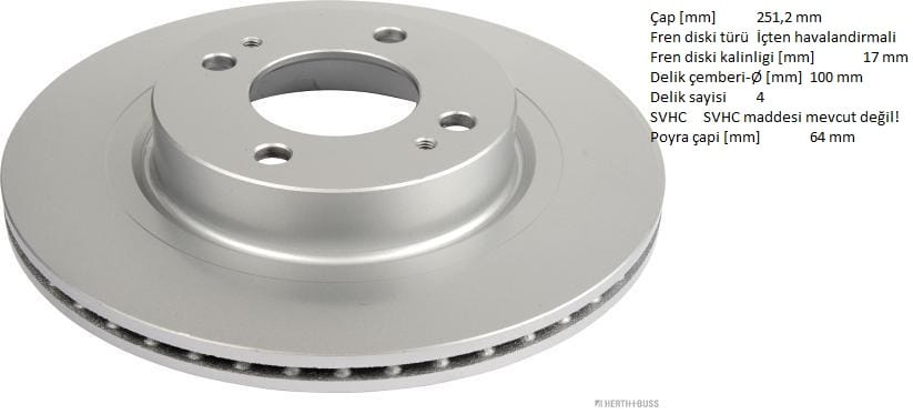 MITSUBISHI SPACESTAR 12- ÖN FREN DİSKİ - Yedek Parça