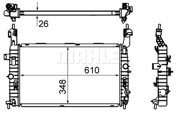 OPEL RADYATÖR SU MERİVA Z1,6XEP +AC 1300413 - Yedek Parça
