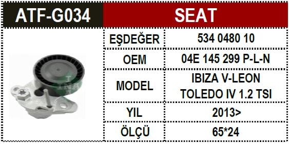 VW A3 GOLFVII 1.2 1.4 ŞARZ GERGİSİ 04E145299P - Yedek Parça