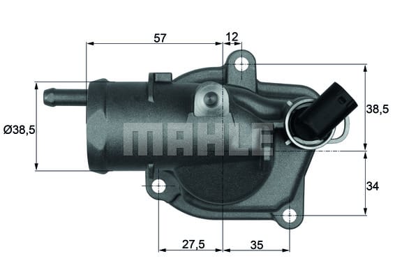 M.BENZ  M646  W203-211  TERMOSTAT   92c   6462000915 - Yedek Parça
