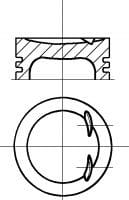 M.BENZ M111 970  W202-208-210-163  230  90,90mm  PİSTON  1110302818 - Yedek Parça