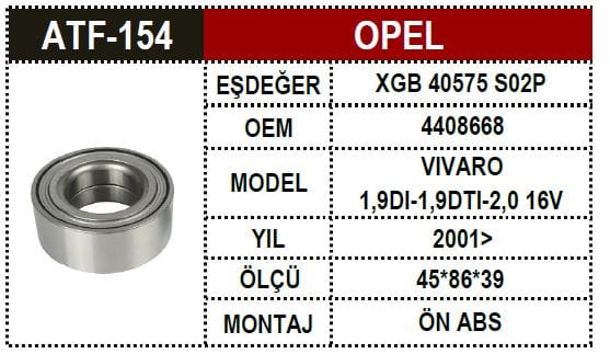 OPEL PORYA BİLYA VİVARO  4408668 - Yedek Parça