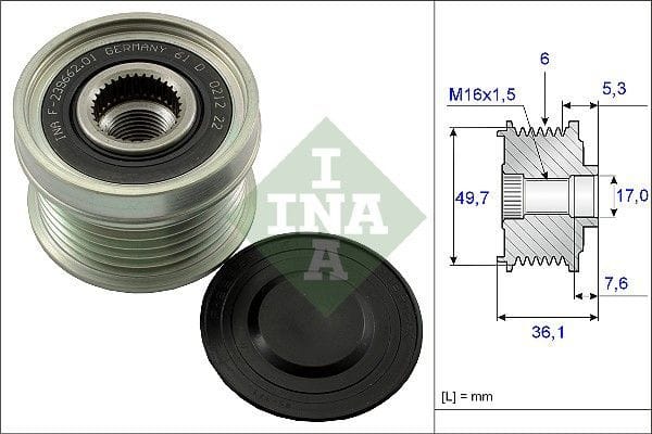 SSANGYONG ACTYON KYRON REXTON ALTERNATOR RULMAN 6 - Yedek Parça