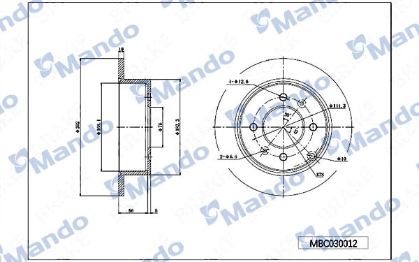 KIA MAGENTIS SONATA 98-04 ARKA FREN DİSK 58411-3C000 - Yedek Parça