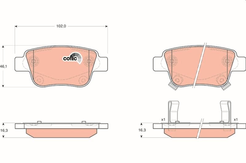 TOYOTA AVENSIS 03-08 VERSO 04-09 DİZEL DİSK ARKA FREN BALATASI - Yedek Parça