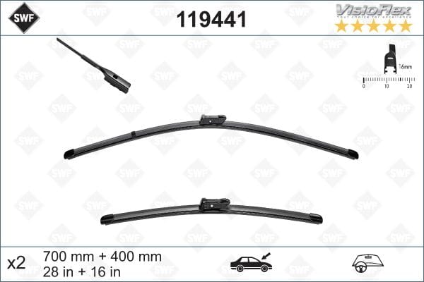 VW CADDY 2020- SİLECEK TAKIM ÖN 2K8998002 - Yedek Parça