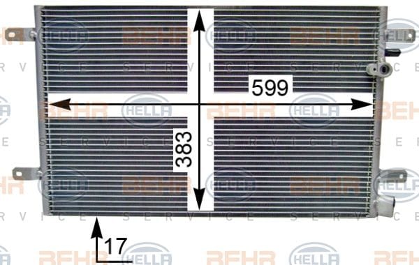 VW A6 2.0-2.7-3.0TDI KLİMA RADYATÖRÜ 4F0260403E - Yedek Parça