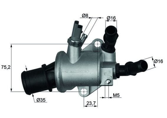OPEL TERMOSTAT VECTRA C Z19DT DTH 1338429 - Yedek Parça