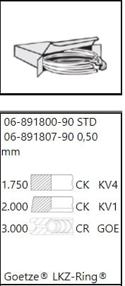 VW T6 2.0TDI CRA CBAA-CKUC 81MM SEGMAN 03L198151C - Yedek Parça