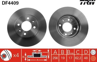 HYUNDAI GETZ 03-1.5 CRDİ ÖN FREN DİSKİ HAVALI TKM 256-4 517121C050 - Yedek Parça