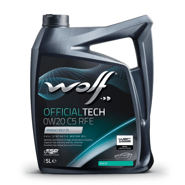 WOLF MOTOR YAĞI OFFICIALTECH 0W20 C5 RFE 205L