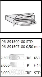 VW  LT35  BCQ-AUH2.8 158 ps 93,4mm 2,5*2*3 SEGMAN - Yedek Parça