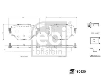 OPEL CORSA F 2019-ARKA FREN BALATASI 1681449980 - Yedek Parça