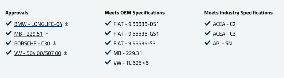 WOLF TAM SENTETİK MOTOR YAĞI OFFICIALTECH 0W30 LL III FE 5L - Yedek Parça