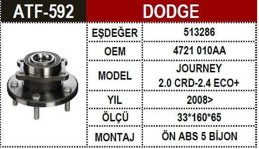 DODGE JOURNEY 08- ON PORYA 4721010 - Yedek Parça