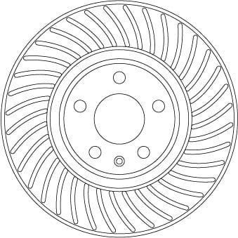 AUDI A4 A5 A6 A7 ÖN FREN DİSK 8W0615301AA - Yedek Parça
