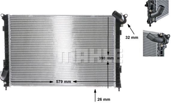 MİNİ COOPER S R53 SU RADYATÖRÜ 17117570489 - Yedek Parça