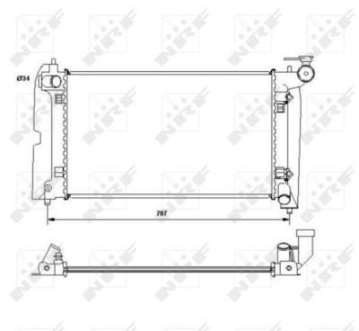 TOYOTA COROLLA 02-07 VENSIS 03-08 3ZZ A-T GEÇMELİ TİP SU RADYATÖRÜ 16MM - Yedek Parça