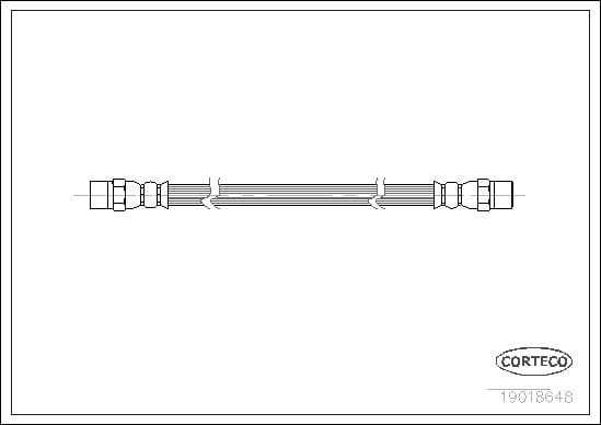 BMW E30-34 FREN HORTUMU 222 MM ARKA 34321108135 - Yedek Parça