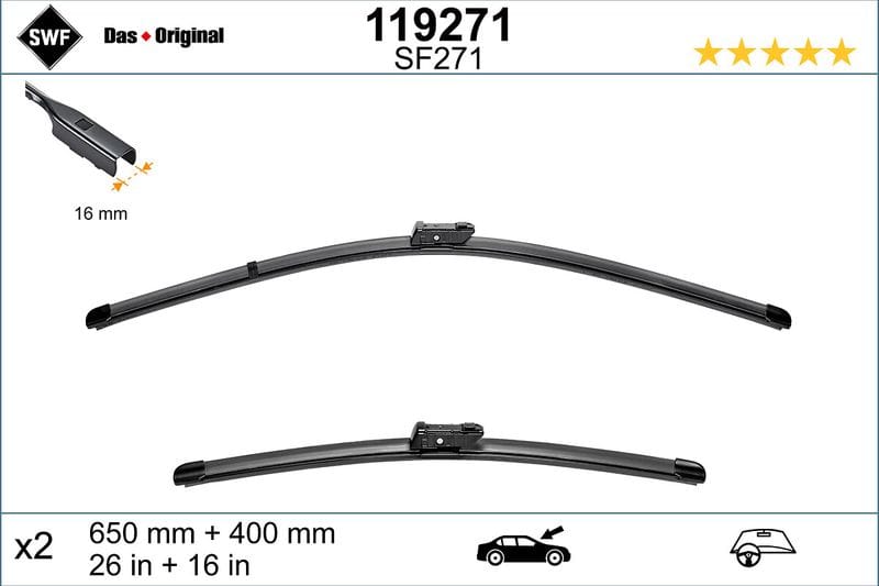 BMW X1 F48-SEAT LEON ÖN SİLECEK SETİ 61612407288 - Yedek Parça