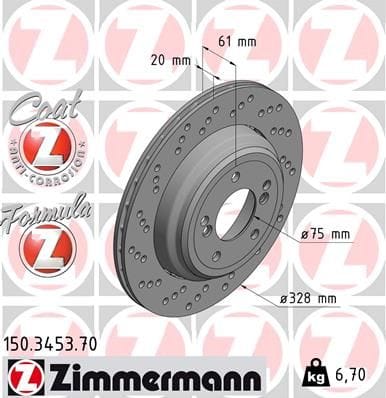 BMW E46 M3 ARKA DİSK SOL 34212282303 - Yedek Parça