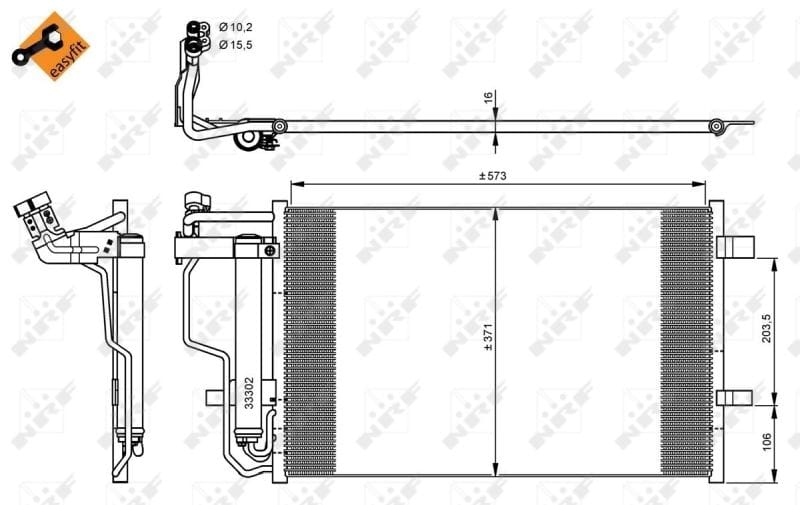MAZDA 3 09-14 KLİMA RADYATÖR 573*371*16 - Yedek Parça