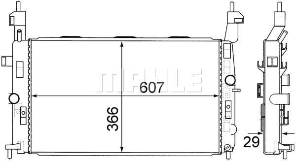 OPEL RADYATÖR SU MERİVA Z1,6XE  1300252 - Yedek Parça