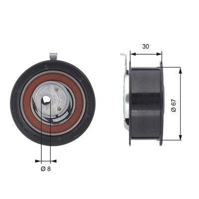 AUDI GERGİ RULMANI T43069 - Yedek Parça