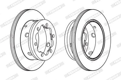 VW LT 46 SPRINTER FREN DİSKİ ARKA 412 2D0615601B - Yedek Parça