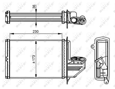 BMW E36 KALORİFER RADYATÖRÜ 64118390435 - Yedek Parça