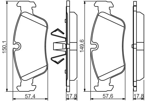 BMW E87-E90 ÖN BALATA 34116769763 - Yedek Parça