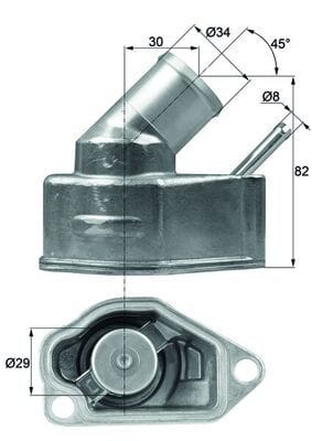 OPEL TERMOSTAT VECTRA B 2,0 1338079-1338431 - Yedek Parça