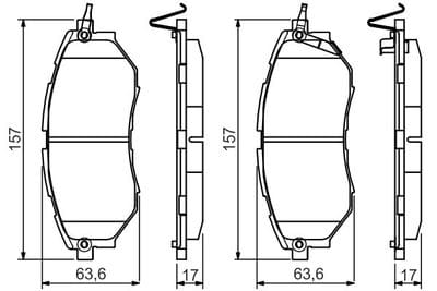 SUBARU FORESTER 12> XT OUTBACK LEGACY 03>09 OUTBACK 04> ÖN FREN BALATASI - Yedek Parça