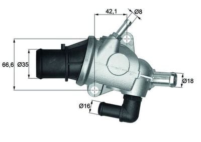 ALFA ROMEO 147-156 TWİNSPARK TERMOSTAT 60653946 - Yedek Parça