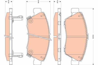HONDA CİVİC 95-01 ÖN FREN BALATASI DELİKLİ - Yedek Parça