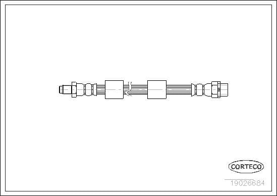 BMW E39 FREN HORTUMU 410 MM ÖN 34301165249 - Yedek Parça