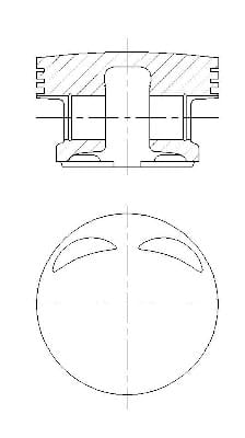 M.BENZ M111 970  W210-163  230  90,90mm  PİSTON  1110307417 - Yedek Parça