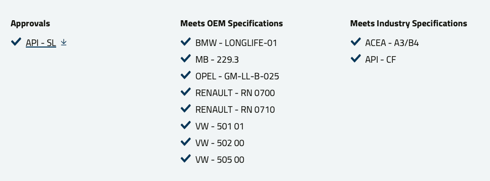 WOLF TAM SENTETİK MOTOR YAĞI VITALTECH 5W30 5L - Yedek Parça