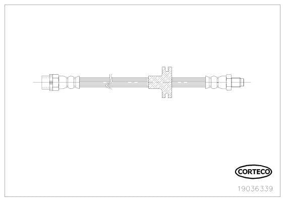 BMW E53 FREN HORTUMU 510 MM ÖN 34301166118 - Yedek Parça